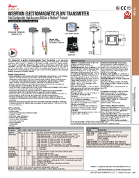 Thumbnail of document Brochure - IEF Insertion Electromagnetic flow transmitter